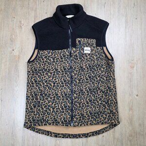 Eivy Women's Lumberjackie Sherpa Vest Leopard L